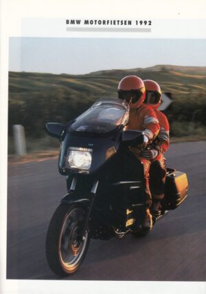 BMW, Motorräder Modelljahr 1992 + Prospekt brochure POSTER + 16 Seiten