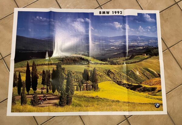 BMW, Motorräder Modelljahr 1992 + Prospekt brochure POSTER + 16 Seiten