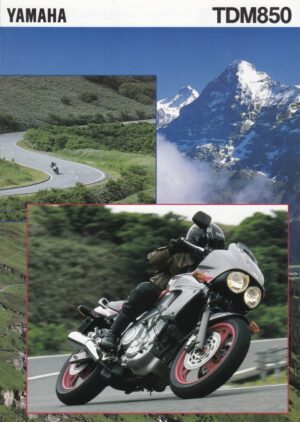 YAMAHA TDM 850 + Prospekt brochure + 6 Seiten + aus 7/1993