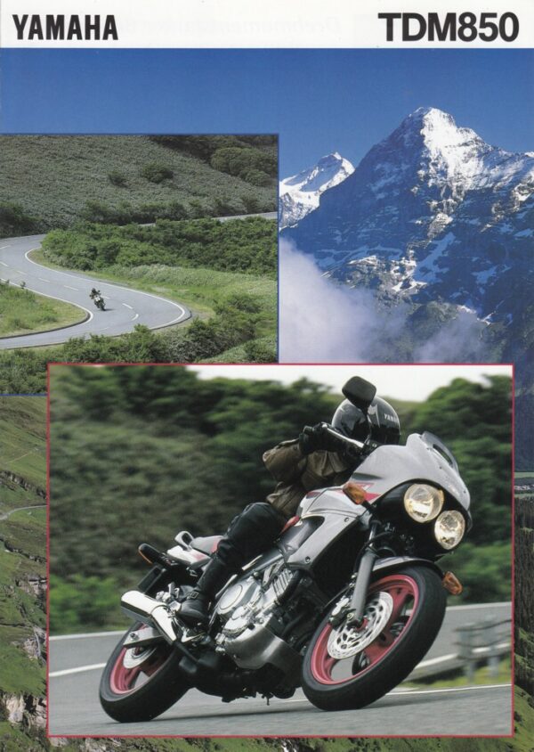 YAMAHA TDM 850 + Prospekt brochure + 6 Seiten + aus 7/1993