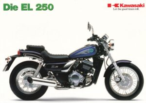 KAWASAKI EL 250 + Prospekt flyer + 1 Blatt / 2 Seiten + aus 1994
