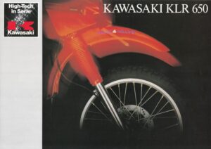 KAWASAKI KLR 650 + Prospekt brochure + 4 Seiten
