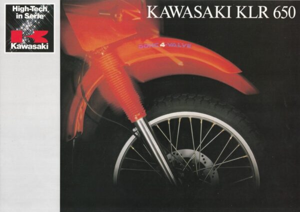 KAWASAKI KLR 650 + Prospekt brochure + 4 Seiten