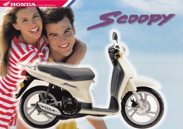 199610 HONDA Scoopy + Prospekt flyer + 1 Blatt / 2 Seiten + aus 10/1996