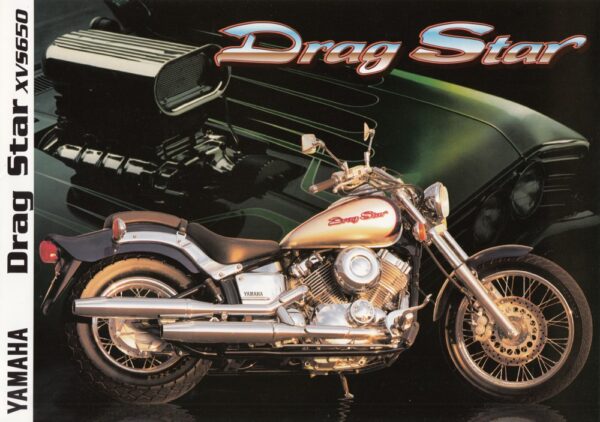 YAMAHA XVS 650 Drag Star + Prospekt brochure + 6 Seiten + aus 1997