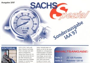 1997 IAA SACHS + Spezial Sonderausgabe IAA '97 + Falt-Prospekt brochure + 16 Seiten