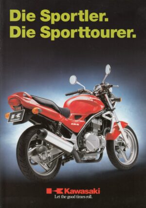 1997 Sportler Sporttourer KAWASAKI ZRX 1100 + ER-5 + GPZ 500 S + Prospekt 10 Seiten + aus 10/1996