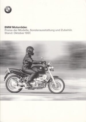 BMW, Motorräder Modelljahr 1997, Preise Sonderausstattung Zubehör + 28 S.