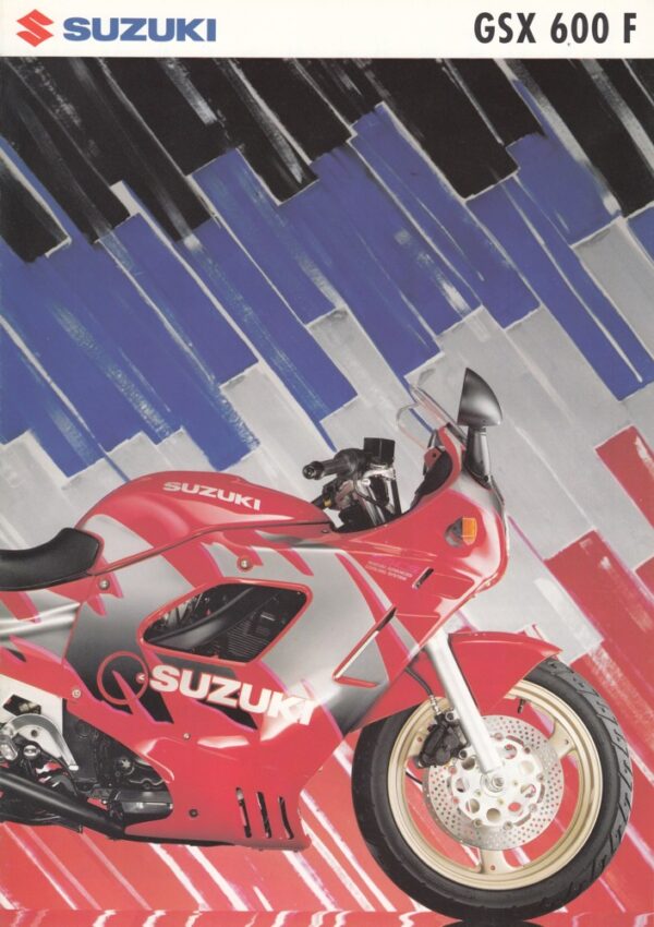 SUZUKI GSX 600 F + Prospekt brochure + 4 Seiten + aus 1997 ?