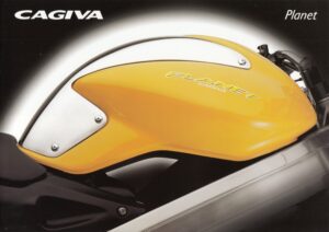 CAGIVA Planet 125 + PROSPEKT brochure + 4 Seiten + aus 1998