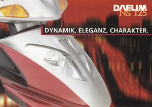 DAELIM NS 125 + Prospekt brochure + 4 Seiten + aus 1998?