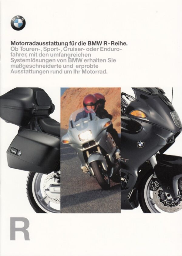 199801 BMW R-Reihe, Ausstattung, Prospekt brochure + 26 Seiten + aus 1/1998