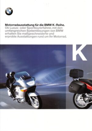 BMW K-Reihe + Motorradausstattung + Prospekt brochure + 20 Seiten + 12/1998