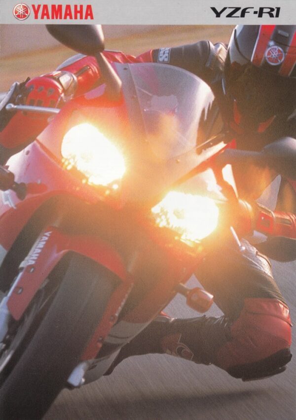 YAMAHA YZF-R1 + Prospekt brochure + 6 Seiten + aus 1999