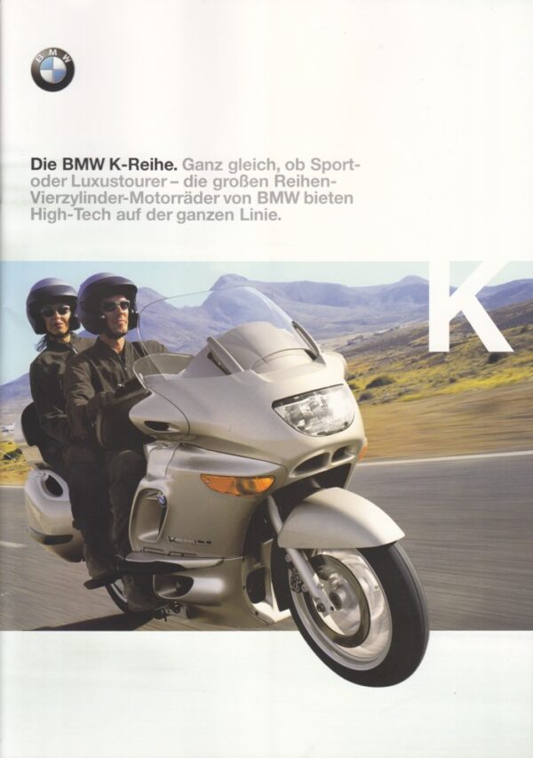 BMW K-Reihe + K 1200 RS / K 1200 LT + Prospekt bruchure + 20 Seiten + 8/1999