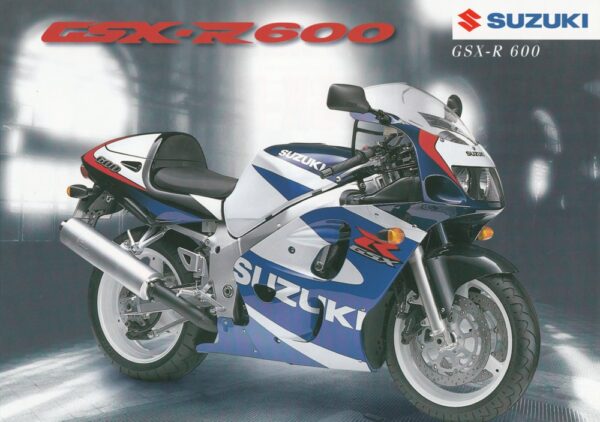 SUZUKI GSX-R 600 + PROSPEKT brochure + 4 Seiten + aus 1999