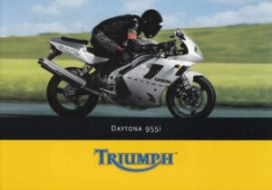 TRIUMPH Daytona 955i + Prospekt brochure + 4 Seiten + aus 2001