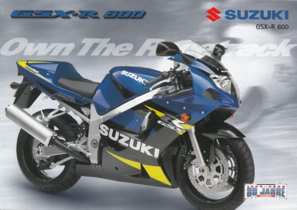 200012 SUZUKI GSX-R 600 + PROSPEKT brochure + 6 Seiten + aus 2000