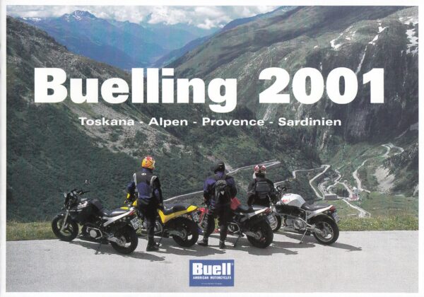2001 Buelling Buelling 2001 + Toskana Alpen Provence Sardinien + Tour-Programm + 16 Seiten