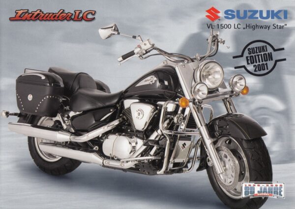 200101 SUZUKI VL 1500 Intruder LC + Edition 2001 "Highway Star" + Prospekt + 4 Seit