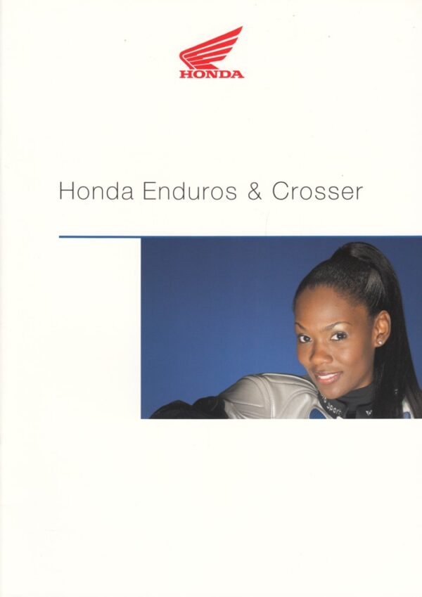 HONDA, Enduros & Crosser + Prospekt brochure + 18 Seiten, aus 11/2001