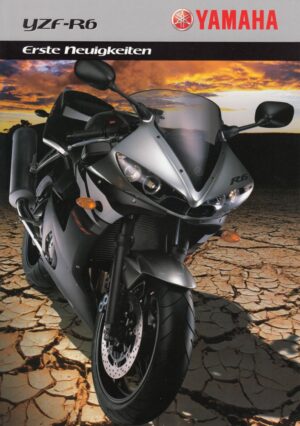 2003 1 YAMAHA YZF-R6 + Prospekt flyer + 1 Blatt / 2 Seiten + aus 2003