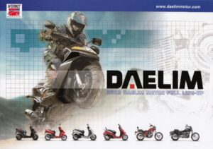 DAELIM + Modelle / INTERMOT 2003 + Prospekt brochure + 8 Seiten