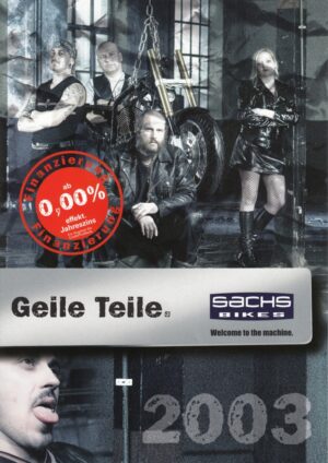 2003 SACHS + Motorräder 2003 + Prospekt brochure + 4 Seiten