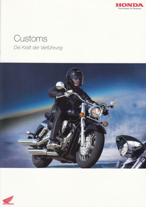 200302 Customs HONDA, Customs + Prospekt brochure + 14 Seiten, aus 2/2003