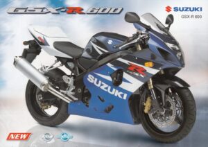 200312 SUZUKI GSX-R 600 + PROSPEKT brochure + 6 Seiten + aus 2003