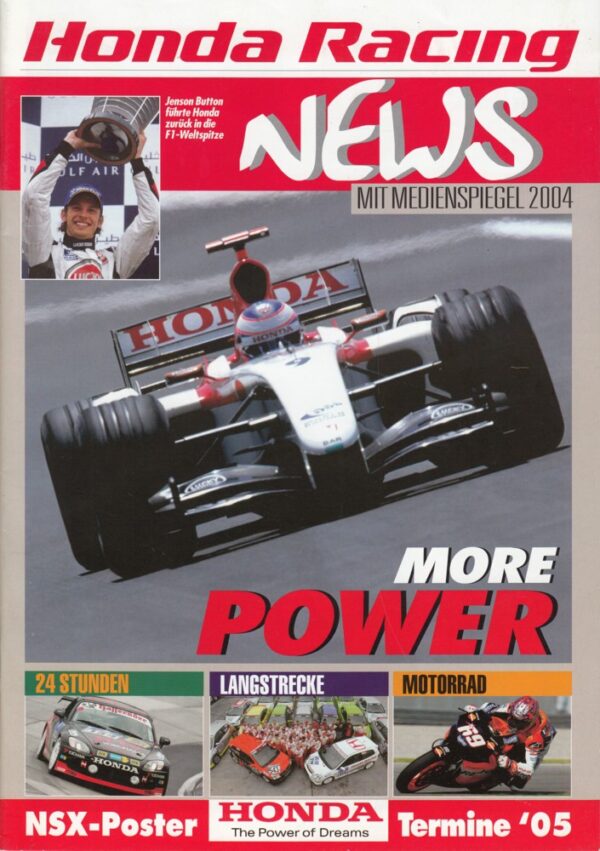 2004 HONDA, Racing News + mit Medienspiegel 2004 + 48 Seiten