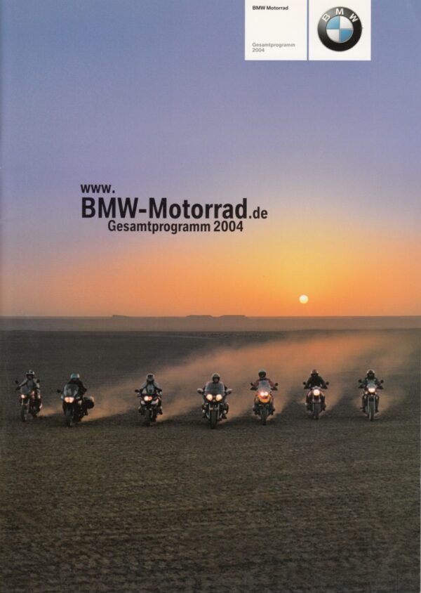 2004 BMW, Motorräder Modelljahr 2004 + Prospekt brochure + 48 Seiten