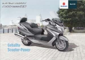 SUZUKI Burgman / Address + Prospekt brochure + 12 Seiten + aus 1/2008