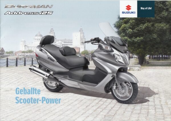 200801 SUZUKI Burgman / Address + Prospekt brochure + 12 Seiten + aus 1/2008