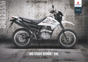 SUZUKI DR 125 SM + Prospekt flyer + 1 Blatt / 2 Seiten + 01/2012