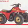 230 GE 1985 bis SUZUKI LT 230 GE / 250 EF / 50 + Prospekt flyer + 1 Blatt / 2 Seiten
