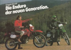 KAWASAKI KLR 250 + Prospekt brochure + 4 Seiten