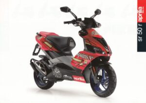 50 R 2007 APRILIA SR 50 R / Factory + Prospekt flyer + 1 Blatt / 2 Seiten + aus 2007