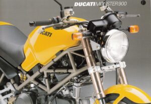 900 2 1992 vielleicht DUCATI Monster 900 + Prospekt flyer + 1 Blatt / 2 Seiten