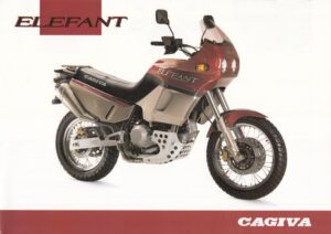 CAGIVA Elefant 900 + PROSPEKT flyer + 1 Blatt / 2 Seiten + aus 1993?