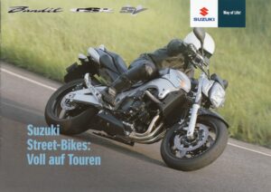 SUZUKI Bandit GSR SV + Street-Bikes + Prospekt brochure + 12 Seiten