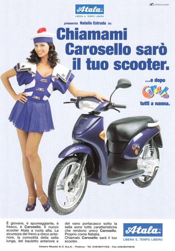 ATALA Carosello + PROSPEKT flyer + 1 Blatt / 2 Seiten + aus 1998?