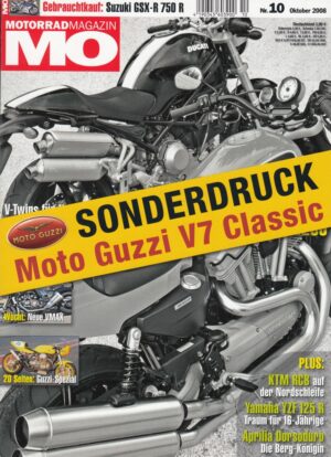 MOTO GUZZI V 7 Classic + Sonderdruck aus "MO" 10/2008 + 12 Seiten