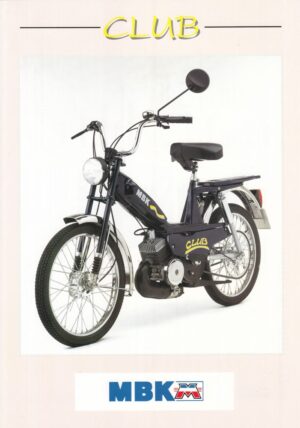 MBK Club + Prospekt flyer + 1 Blatt / 2 Seiten