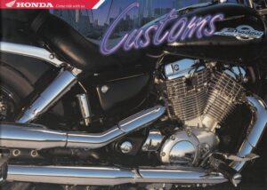 HONDA, Motorrad-Programm 1999 Chopper und Cruiser + Prospekt + 24 Seiten