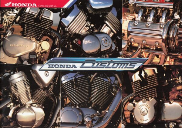 HONDA, Motorrad-Programm 1997 Chopper und Cruiser + Prospekt + 16 Seiten