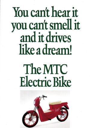 MTC Electric Bike + Prospekt brochure + 4 Seiten