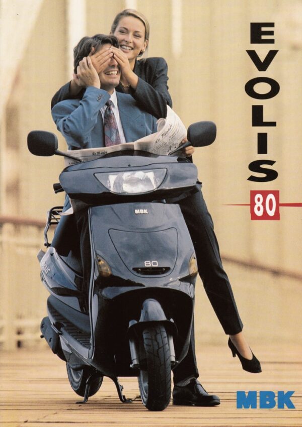 Evolis 80 199310 MBK Evolis 80 + Prospekt brochure + 4 Seiten + aus 10/1993