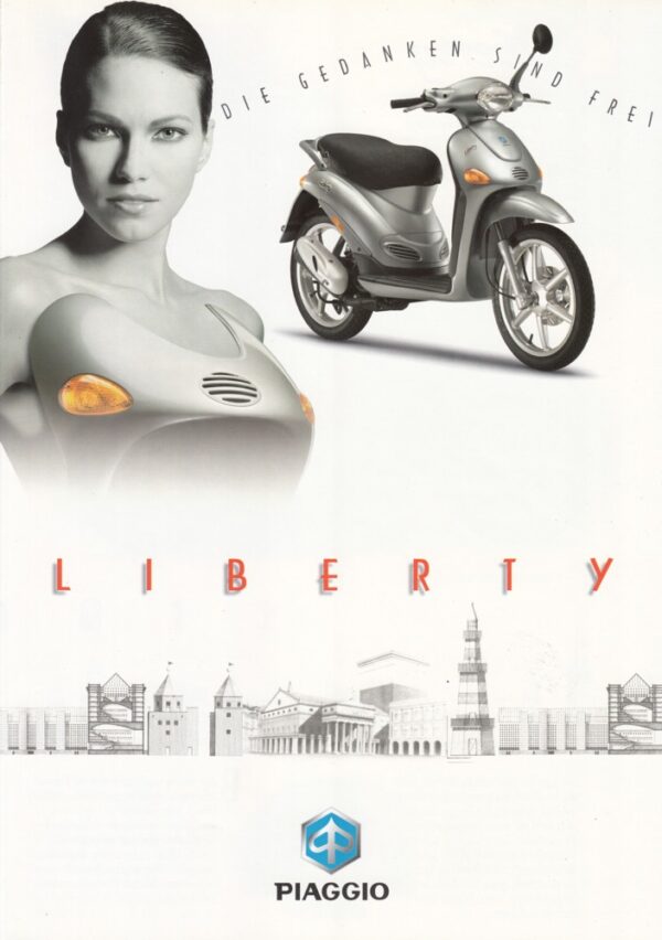 Liberty 1997 vielleicht PIAGGIO Liberty + Prospekt brochure + 4 Seiten