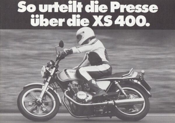 YAMAHA XS 400 + Test & Technik + so urteilt die Presse + 1 Blatt / 2 Seiten